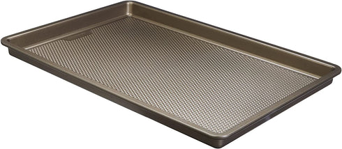 Goodcook Nonstick Textured Bakeware, Medium (15 x 10), Champagne Pewter