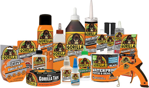 Gorilla Tape, White Duct Tape, 1.88" x 30 yd, White, (Pack of 1)