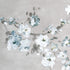 DriftAway Mackenzie Abstract Floral Pattern Window Treatment Valance Rod Pocket 50 Inch by 14 Inch Plus 2 Inch Header Blue Gray