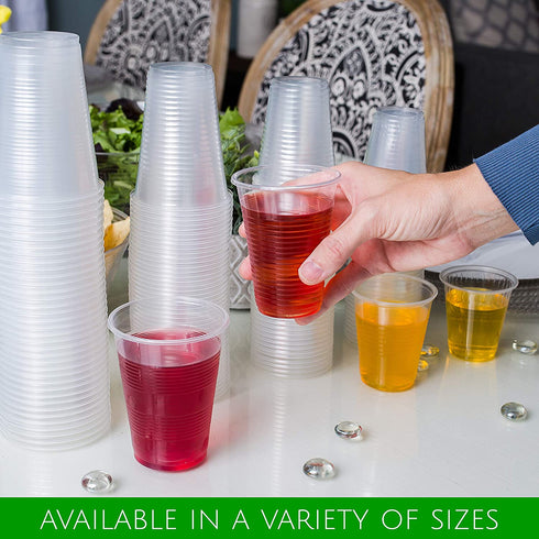 7 oz Disposable Clear Plastic Cups 400 Count