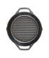 Lodge 10.25" Cast Iron Dual Handle Grill Pan, Black