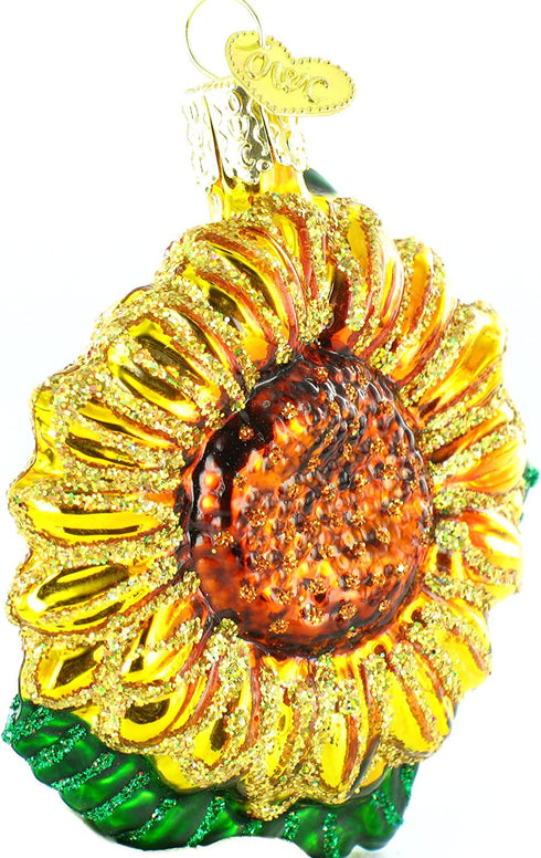 Old World Christmas Sunflower Garden Gifts Glass Blown Ornaments for Christmas Tree, Sunflower