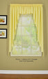 Today's Curtain Orleans 12" Valance Tambour Scallop Edge Curtain, Buttercup, 60 in x (W x L)