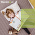 WeeSprout Mini Toddler Pillow for Kids Sleeping - Organic Cotton Shell & Pillowcase with Soft & Supportive Polyfiber Filling Good for Travel, Machine Washable, 18 x 13 x 3, Safari