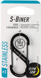 Nite Ize Size-2 S-Biner Dual Carabiner, Stainless-Steel, Black