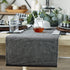 DII Two-Toned Collection Tabletop, Table Runner, 13x72, Black