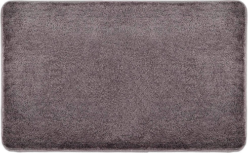 J JULONE Indoor Doormat Front Door Mat Non Slip Rubber Backing Absorbent Mud and Snow Magic Inside Dirts Trapper Mats Entrance Rug Machine Washable (20 inchx31.5 inch, Coffee)
