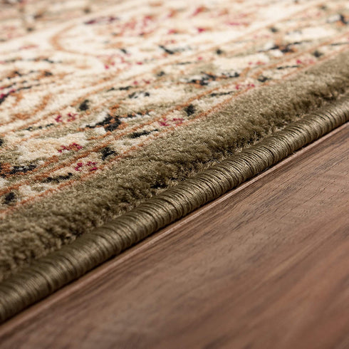 Well Woven Barclay Sarouk Green Traditional Area Rug 2'3" X 7'3" Runner