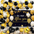 79 Pieces We Will Miss You Party Decorations Black Gold Going Away Party Supplies Balloon and Backdrop Banner Farewell Party Decorations Kit for Retirement Party Office Home Decoration Party Supplies