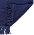 French Connection Nellore Bath Mat | Woven and Beaded Bathroom Rug | 100% Cotton | Premium Bathroom Décor | Machine Washable | Measures 20" x 34" | Navy