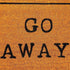 Go Away Nonslip Welcome Doormat, Natural Coco Coir Mat (17 x 30 in)