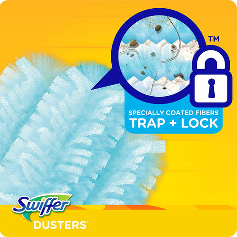Swiffer Dusters, Ceiling Fan Duster, Multi Surface Refills with Febreze Lavender, 18 Count