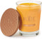 Root Candles 887041 Honeycomb Veriglass Scented Beeswax Blend Candle, Large, Tangerine Lemongrass