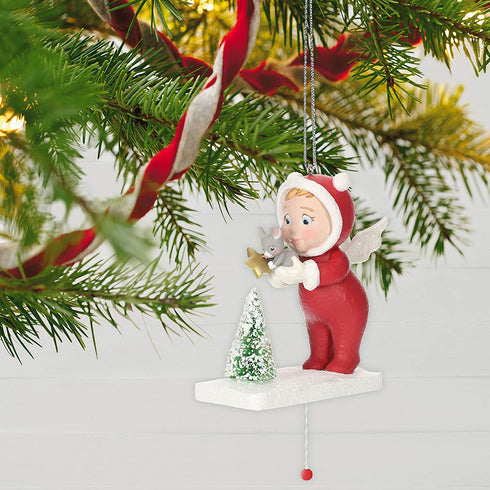 Hallmark Keepsake Christmas Ornament 2020, Festive Friends Pull-String Angel