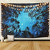 Forest Starry Tapestry Wall Hanging 3D Printing Forest Tapestry Galaxy Tapestry Forest Milky Way Tapestry Tree Tapestry Night Sky Tapestry Wall Tapestry for Dorm Living Room Bedroom (L, 4#forest star)