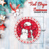 Unique Red Stripes Snowman Dinnerware Party Bundle | Dinner & Dessert Plates, Large & Small Napkins | Candy Cane Paper Disposable Kids Christmas Holiday Dessert Dinner Set