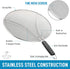 Splatter Screen for Frying Pan - Stops Almost 100% of Hot Oil Splash - X Large 15.5" Stainless Steel Grease Guard Shield and Catcher- Keeps Stove and Pans Clean & Prevents Burns When Cooking by Zulay