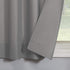 No. 918 Martine Microfiber Semi-Sheer Rod Pocket Kitchen Curtain Valance and Tiers Set, 54 in x 24 in (3 Piece), Gray