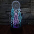 YAOFAR Dream Catcher Night Light LED 3D Illusion USB Dreamcatcher Lamp Present Birthday Gift for Baby Toddler Boy Girl Kid Mother Nursery Bedroom Room Decor (Dream)