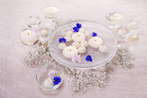 Bolsius Floating Candle-White, Wax, 4.5cm w X 3cm h
