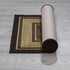 Ottomanson Contemporary Bordered Ottohome Rug, 20 in x 59 in, Chocolate Brown