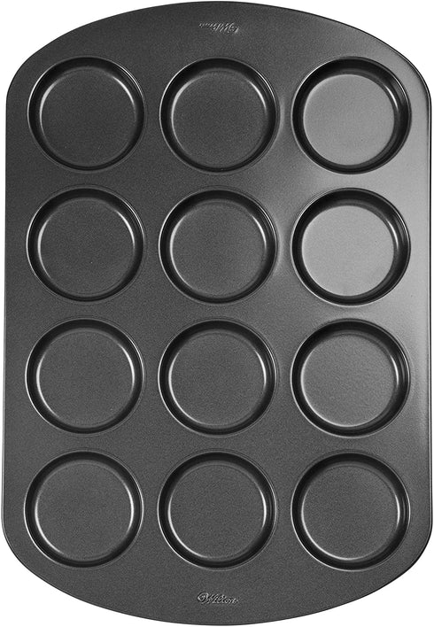 Wilton 12-Cavity Whoopie Pie Baking Pan, Makes Individual 3" Diameter Baked Goods and Treats, Non-Stick and Dishwasher-Safe, Enjoy or Give as Gift, Metal (1 Pan)