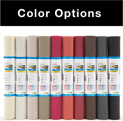 Smart Design Classic Grip Shelf Liner - 12 Inch x 60 Feet Total (Set of 6 Rolls) - Non Adhesive, Strong Grip Bottom, Easy Clean Kitchen Drawer, Cabinet, Cupboard Dresser Cover, Non Slip - Taupe