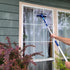 Bring It On Cleaner 5-12 Foot Extension Pole Plus Squeegee & Window Washer Telescopic Pole for Window Cleaning Extension Pole for Cleaning Windows