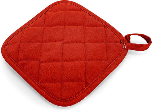 Camco Life is Better at The Campsite Heat Resistant Oven Mitt and Pot Holder Set Pattern Design, Excellent for RV Kitchens, Camping and More (53259),Multicolor Oven Mitt - Red Pot Holder