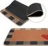 GROBRO7 Love Heart Doormat Linen Checker White and Black Mother's Valentine's Day Carpet Rubber Non-Slip Reusable Entrance Rug Floor Door Mat Supplies Home Decor Indoor Outdoor Mats 22.8' x 14.9''