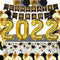 2022 Graduation Party Supplies: it Includes Banner Garland, Graduation Tablecloth, Paper Flowers, 2022 aluminum film Balloons and Confetti Balloon which can be used for Graduation Party Decorations in University, High School and Primary School
