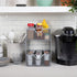 Mind Reader 2 Tier Metal Mesh Storage Baskets Organizer, Home, Office, Kitchen, Bathroom, Silver