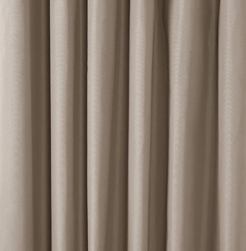 Amazon Basics Room Darkening Blackout Window Curtains with Tie Backs Set - 42 x 84-Inch, Beige, 2 Panels