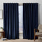 Exclusive Home Curtains EH8428-02 2-84H Velvet Hidden Tab Top Curtain Panel, 52x84, Navy, 2 Panels