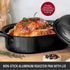 Granite Stone Oval Roaster Pan, Small 16 Ultra Nonstick Roasting Pan with Lid, Grooved Bottom for Basting, Broiler Pan for Oven, Dishwasher Safe, Up to 7lb Poultry / Roast, Serves 1- 5, PFOA Free