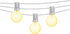 Mr Beams 5W G40 Bulb Incandescent Weatherproof Indoor/Outdoor String Lights, 50 ft, White, Feet