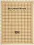 The Beadsmith Macrame Board, 11.5 x 15.5 inches, 0.5-inch-Thick Foam, 10x14" Grid for Measuring, Bracelet Project with Instructions Included, Create Macrame and Knotting Creations