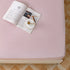 AOJIM Pure Cotton Printing Fitted Sheet Twin Size 39"x75" with 15" Deep Pocket Design Pink Grids Mattress Cover for Kids/Adults / Only One Piece