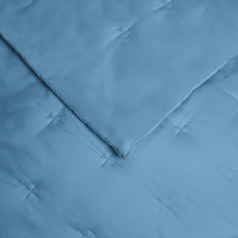 Amazon Basics Tufted Stitch Comforter Set - Soft, Easy-Wash Microfiber - Full/Queen, Deep Teal
