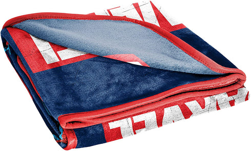 Marvel Comics Avengers Heroes Throw Blanket - Measures 46 x 60 inches, Kids Bedding Features Captain America, Spiderman, & Iron Man - Fade Resistant Super Soft Fleece (Official Marvel Product)