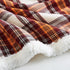Eddie Bauer - Plush Sherpa Fleece Throw - Soft & Cozy Reversible Blanket, Ideal for Travel, Camping, & Home, Edgewood Red