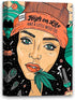 Funny Ugly Christmas Sweater Weed Canvas Wall Art Rasta Girl Home Decor Prints 8" x 12"