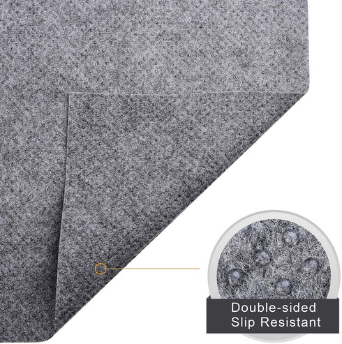 Newest Non Slip Area Gripper Rug Felt Pad, Ultra Strong Anti-Slip, Thin Profile 0.06in Thick, Keep Your Rugs in Place (2 x 4 ft)- Gray