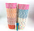 Worlds Paper Ice Cream Cups With Plastic Spoons Polka Dot Paper Yogurt Cups 8oz Mix 50 Set