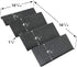 Lynk Professional Spice Rack Tray - Heavy Gauge Steel 4 Tier Drawer Organizer for Kitchen Cabinets, Silver Metallic, Medium, 10-1/4"/Medium (430411DS)