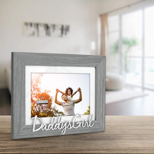 Malden International Designs 3354-46 Picture Frame, 8.5? (W) x 6.5? (H) x .75? (D), Gray, 2 Pieces