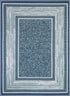 Ottomanson Ottohome Collection Contemporary Bordered Design Rubberback Area Rug, 2'3" x 3', Blue