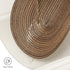 AHHFSMEI Oval Braided Placemats 12x18 Inch Oval Table Mats for Dining Tables Natural Woven Heat Resistant Place mats Set of 6 (Multi Brown)