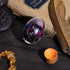Dragon Egg Ornament, Crystal Transparent Resin Dragon Statue Egg, Exquisite Dragon Egg with Circular Base for Living Room, Bedroom, Office Outdoor Indoor Decoration (Chic Style)