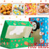 Funnlot Christmas Cookie Boxes Christmas Treats Container With Window 20PCS Christmas Treat Cookie Holiday Candy Box Christmas Baking Boxes Reindeer Santa Snowman Gingerbread Cookie Boxes